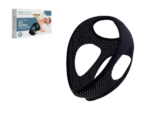 Deep & Quiet Anti-Snoring Chin Strap, Adjustable Breathable Snore Stopper