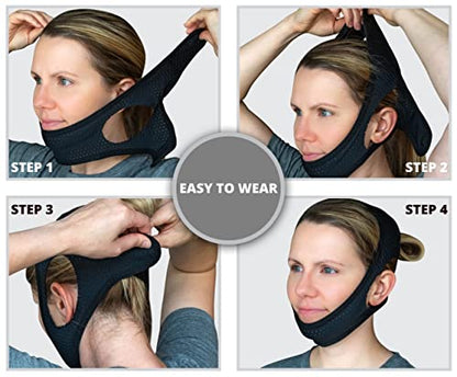 Deep & Quiet Anti-Snoring Chin Strap, Adjustable Breathable Snore Stopper